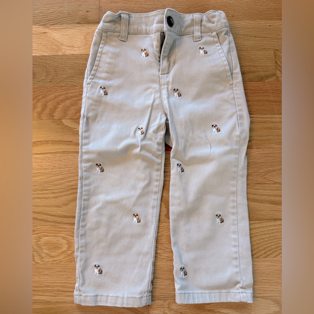 Janie & Jack Baby Embroidery Pants Bundle 3-24m